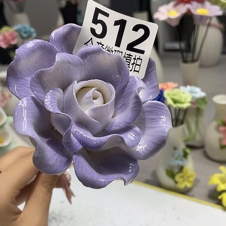 陶瓷纯手工捏花设计