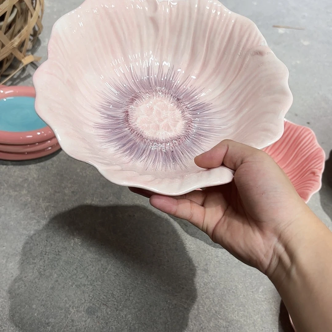 棉麻微瑕一个花朵深