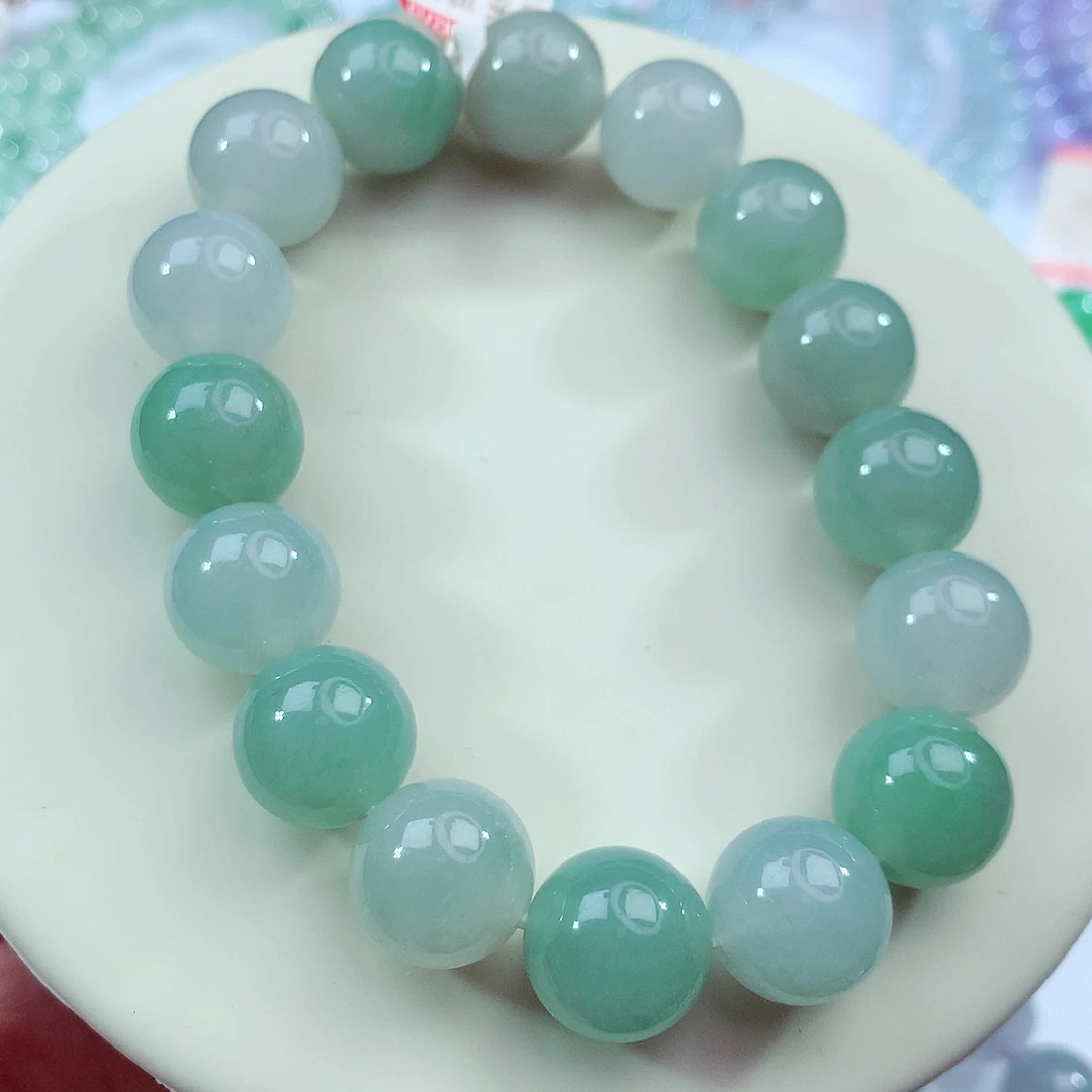 翡翠未镶嵌手链卡13.3