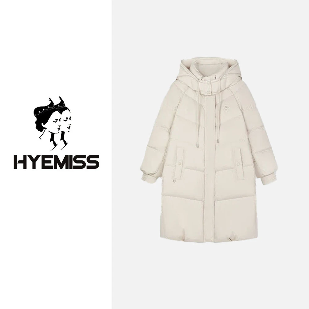 DW240308中长款百搭气质经典时尚休闲舒适轻奢连帽女士羽绒外套