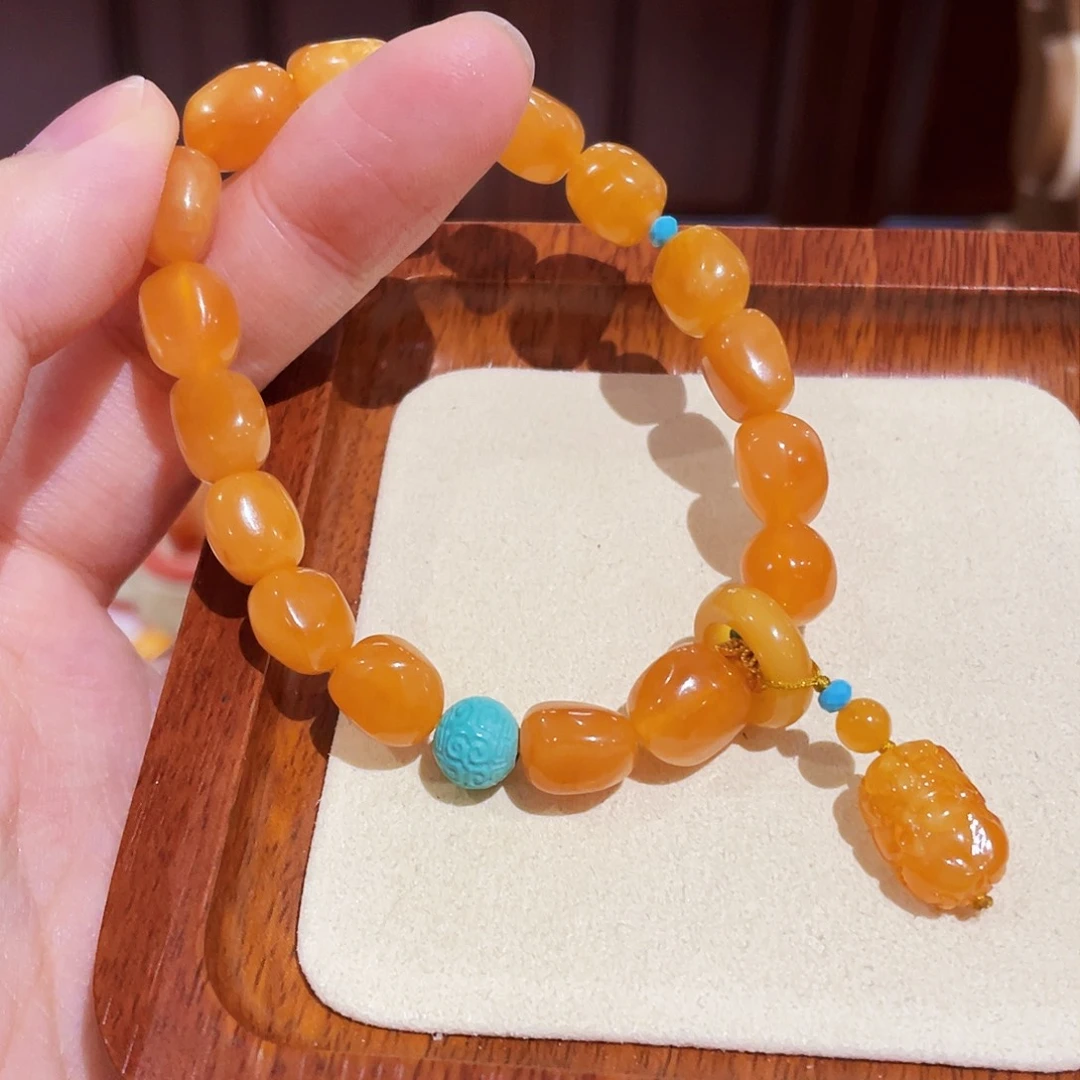 蜜蜡手链未镶嵌手串