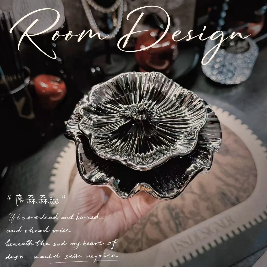 ‘唐森森定制款’高颜值防飞灰陶瓷烟灰缸客厅桌面带盖装饰烟灰缸