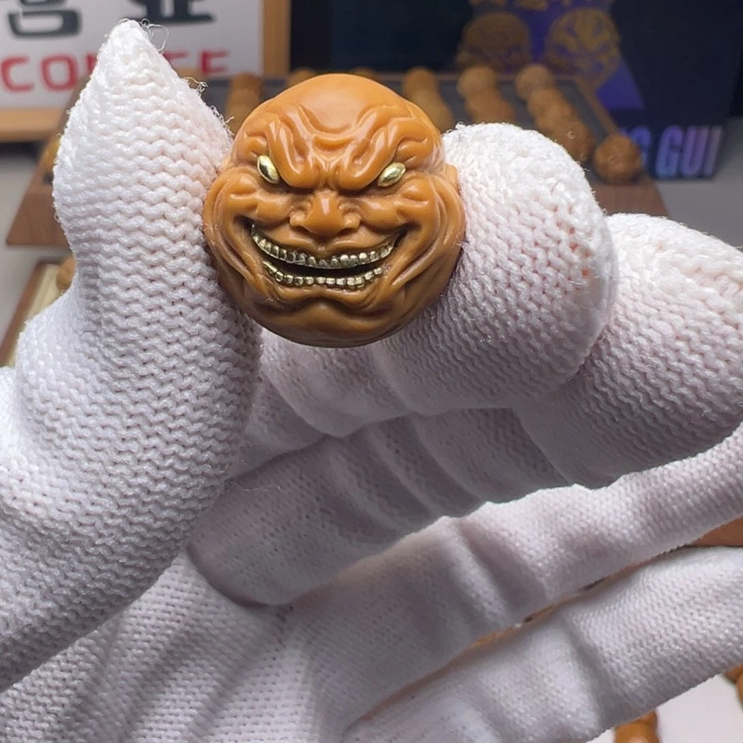 文玩核桃把件镶嵌款坏笑18左右尺寸全品有正常封口线