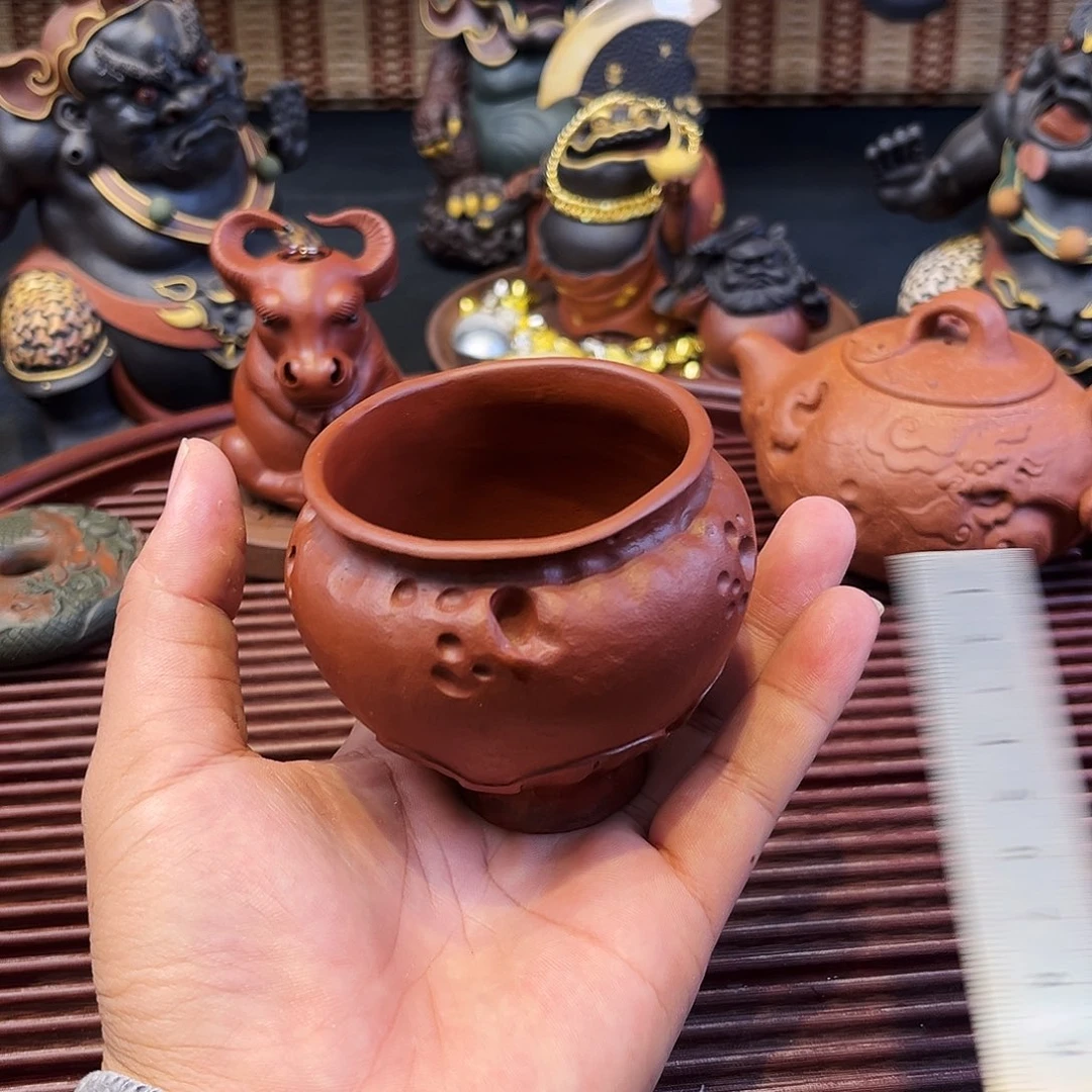 紫砂茶杯高端紫砂雕塑茶宠