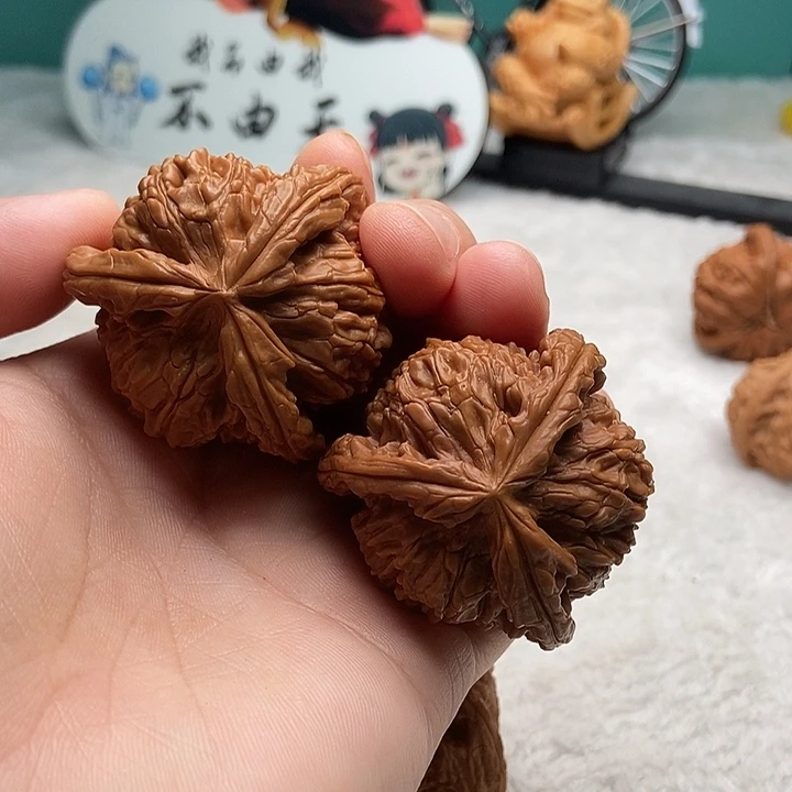 文玩核桃把件夏**海三棱