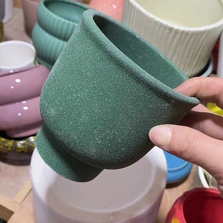 陶摆件陶盆有孔 瑕疵介意勿拍