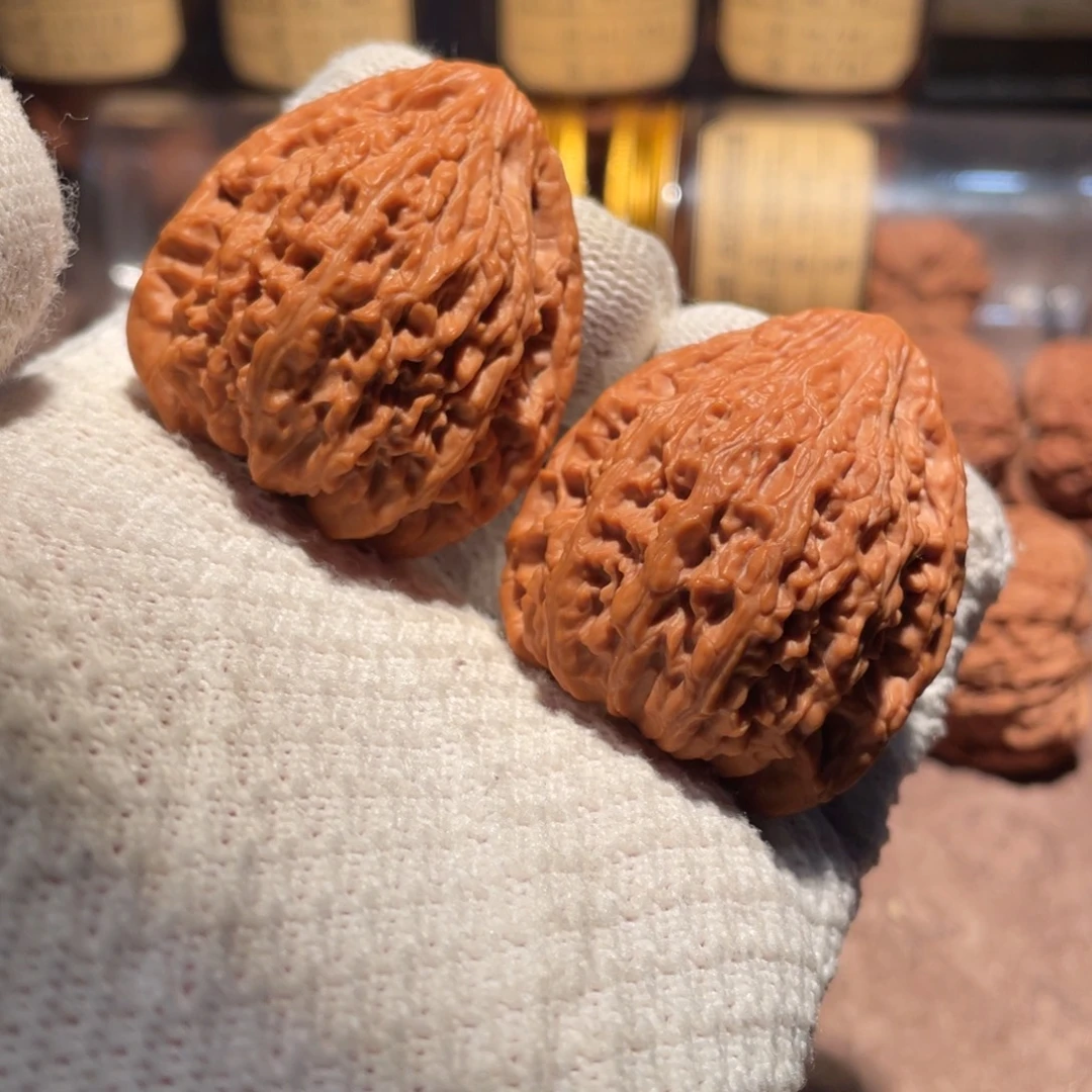 吊坠文玩核桃41三角拉丝蚂蚁纹南疆