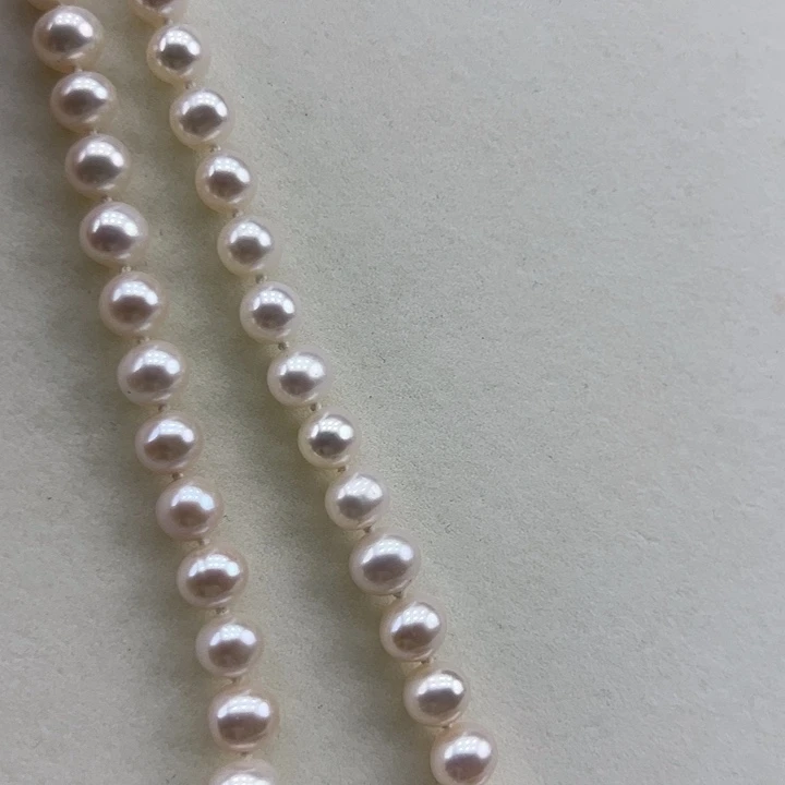 淡水珍珠银S925镶嵌项链➕8极光炫彩