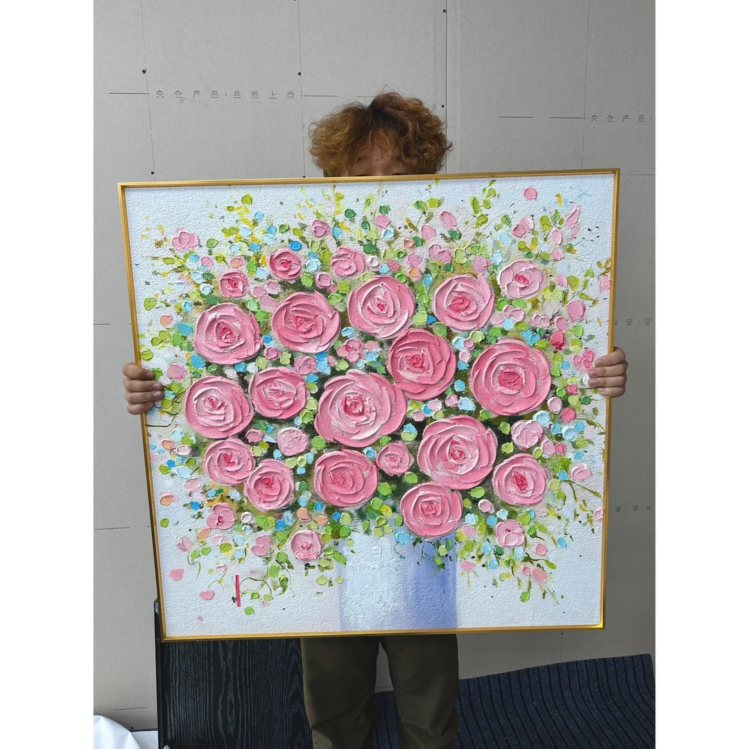 北欧简约清新花卉装饰画餐厅卧室客厅玄关墙壁挂画M21