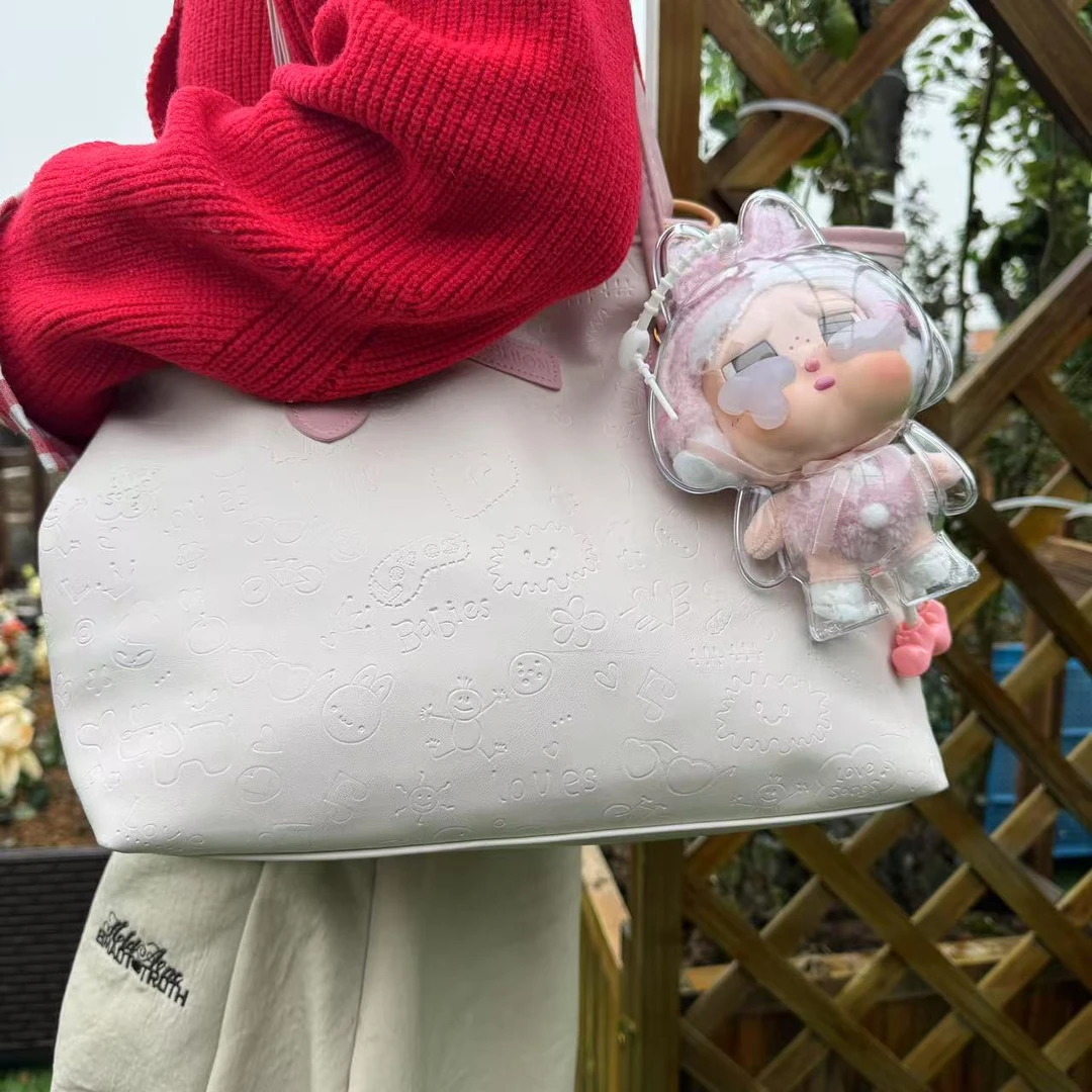 泡泡玛特crybaby哭娃透明保护壳眼泪工厂遛娃包亚克力防尘保护套