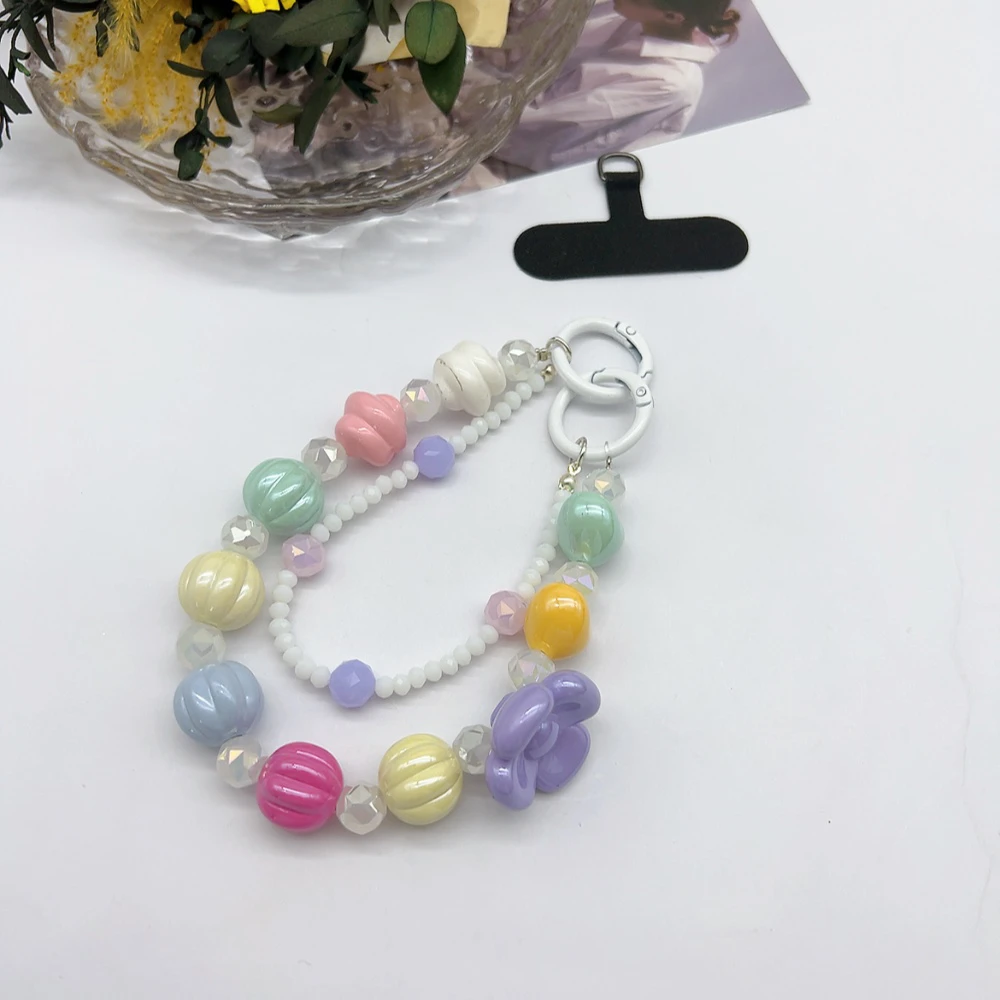 03407 幻彩珠小花双层多用挂件，带贴片