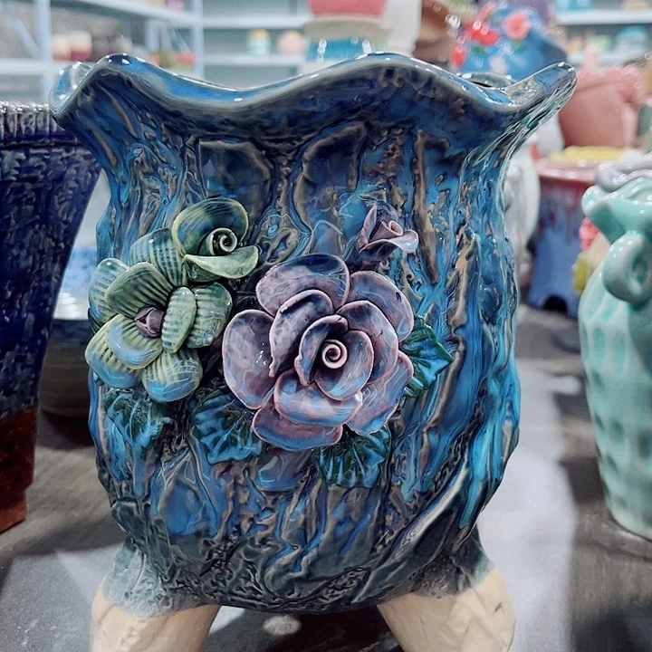 多肉陶瓷花盆满10元包邮