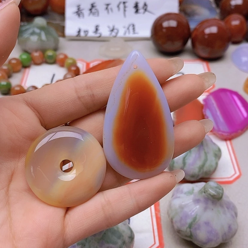 【闪购商品】未镶嵌玛瑙/玉髓珠宝半成品大*