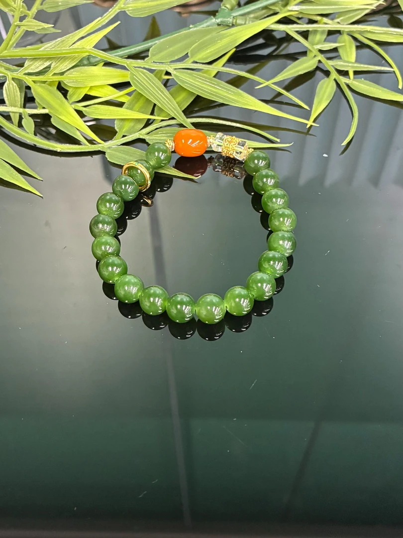 和田玉手串【小北质检】ZJH08Z20多样性发一