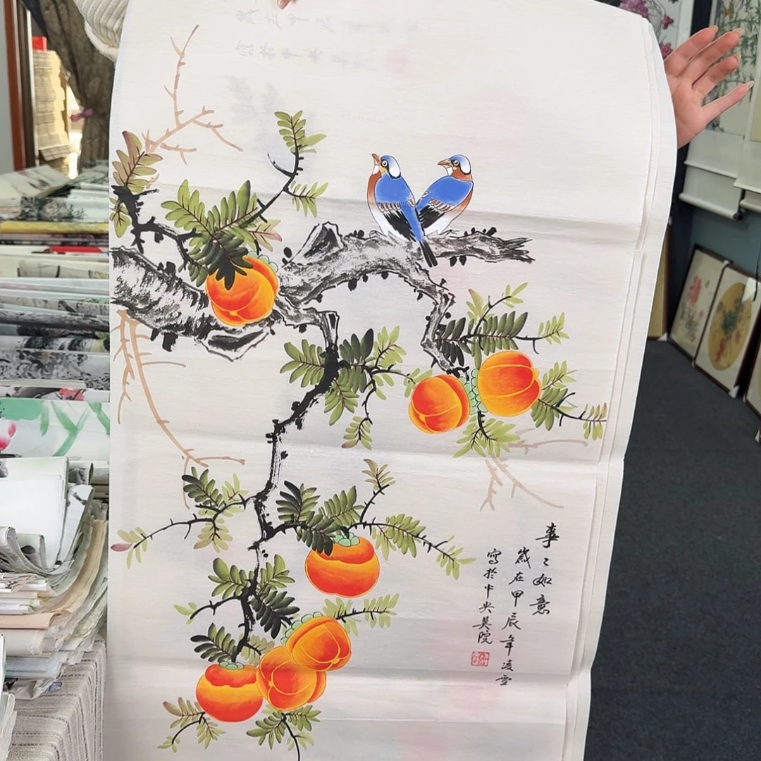 纯手绘国画作品好看三尺