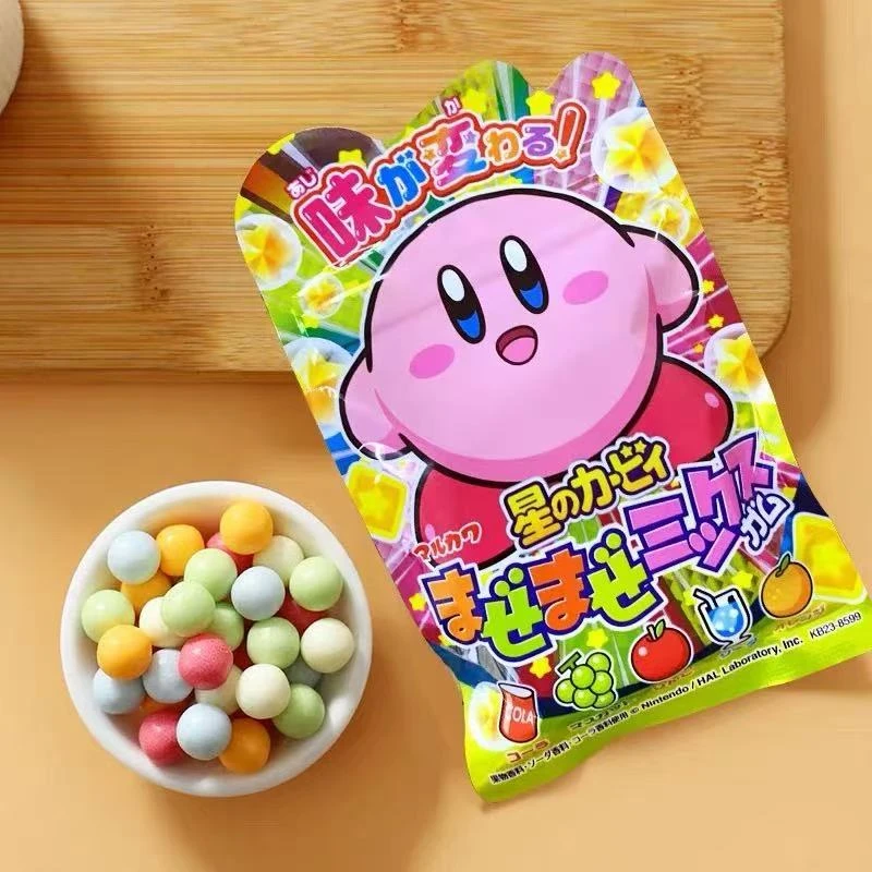 日本进口丸川制果口香糖软糖什锦水果味泡泡堂星之卡比联名糖果