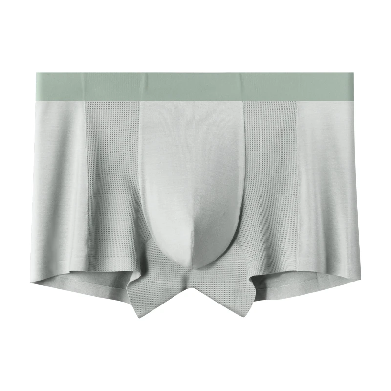 9521款190克爆款配色60支兰精莫代尔四面网孔空调裤男士内裤1条