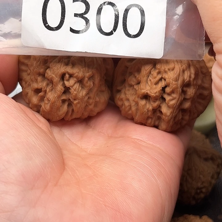 文玩核桃吊坠平谷凹底全品444