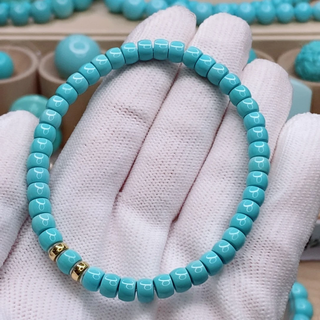 绿松石足铂镶嵌珠宝奇石