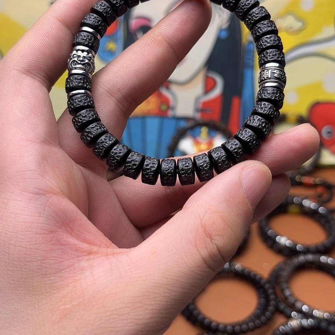 椰蒂手串9黑金耶嘎吞金兽上上签