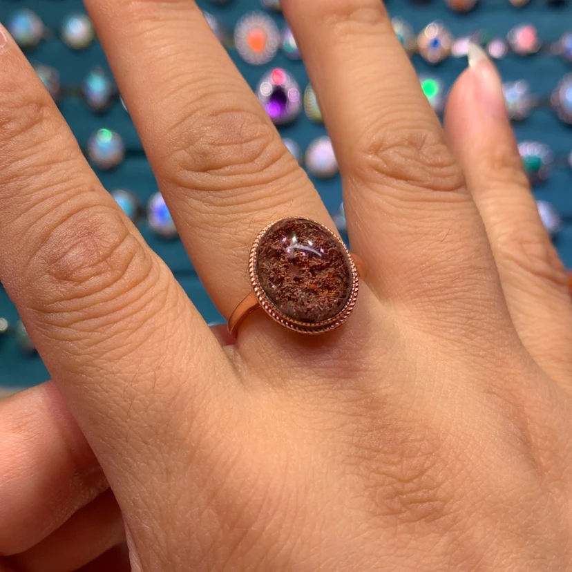 【闪购商品】欧泊银S925镶嵌戒指款式不退换