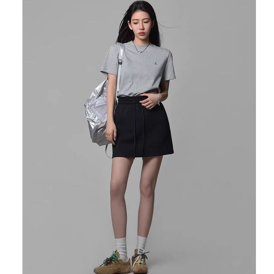 【代代精选】抽绳休闲短裙-21527