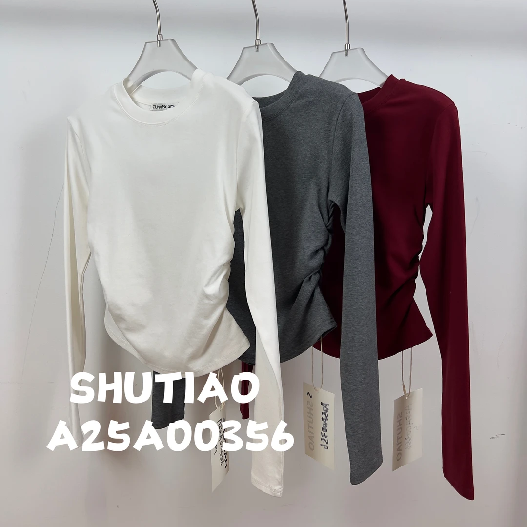 【SHUTIAO】2024秋冬：新款小众设计款T恤A25A00356