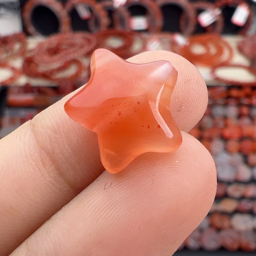 南红玛瑙未镶嵌颈饰星星