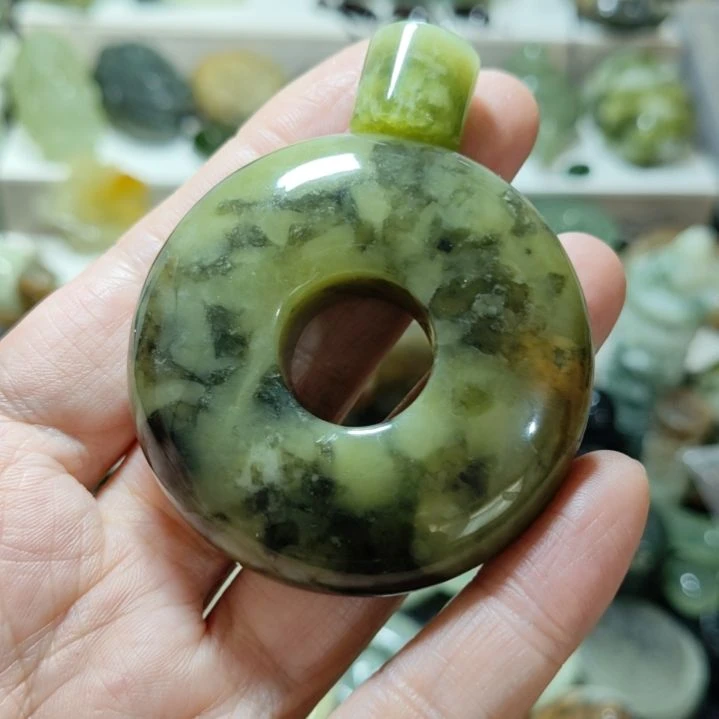 岫玉平安扣未镶嵌