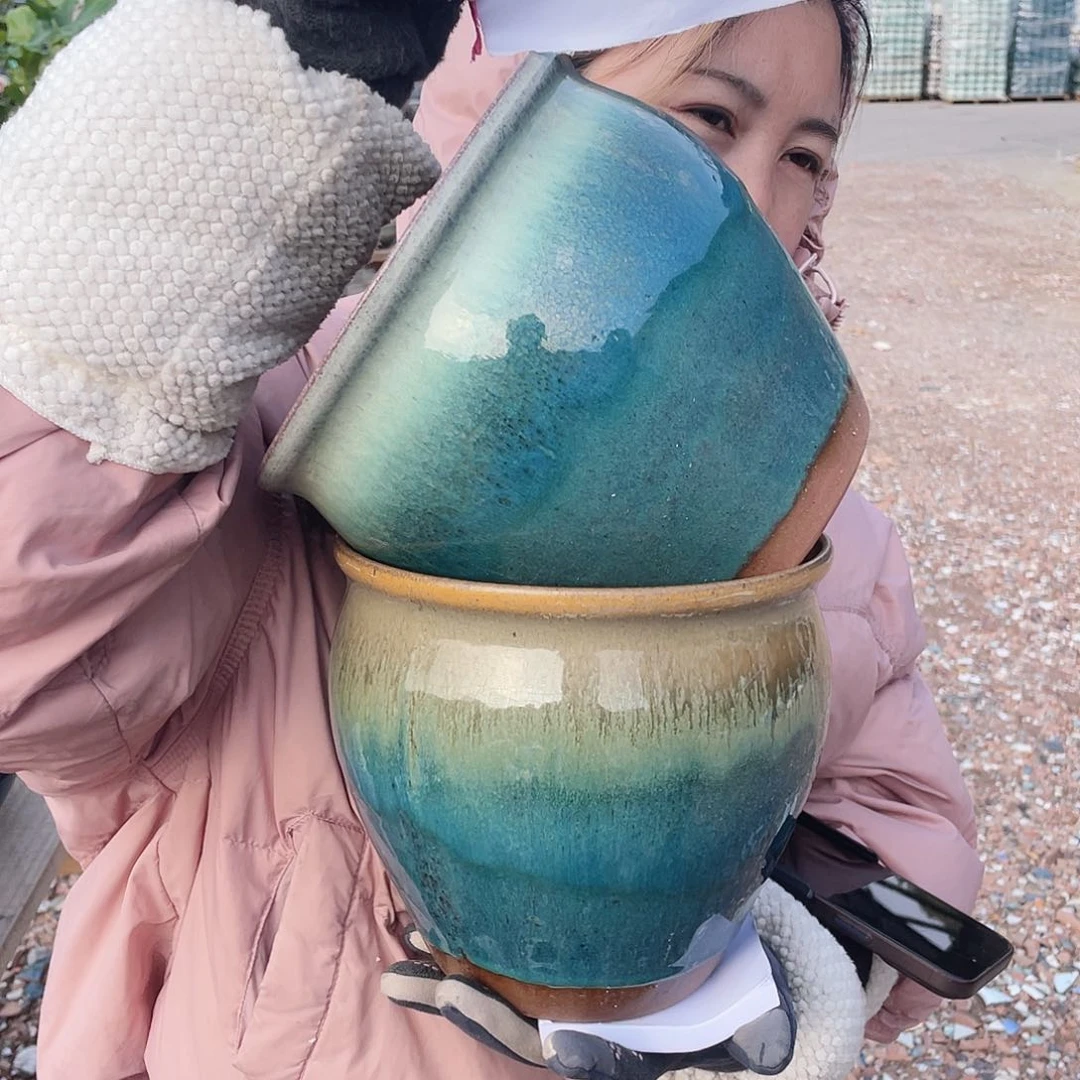 红陶王嫂花盆0204-509