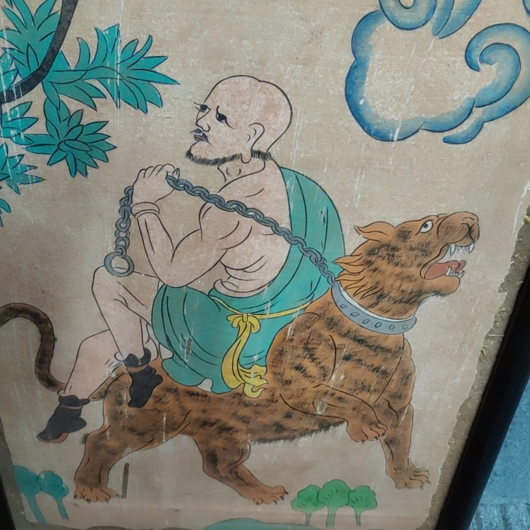 墙皮画尺寸64×49厘米