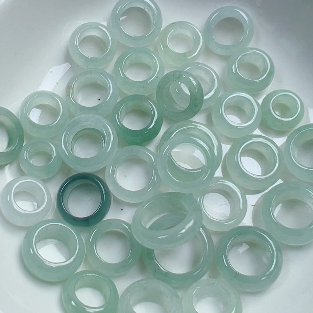 翡翠散珠翡翠跑环一个可挑