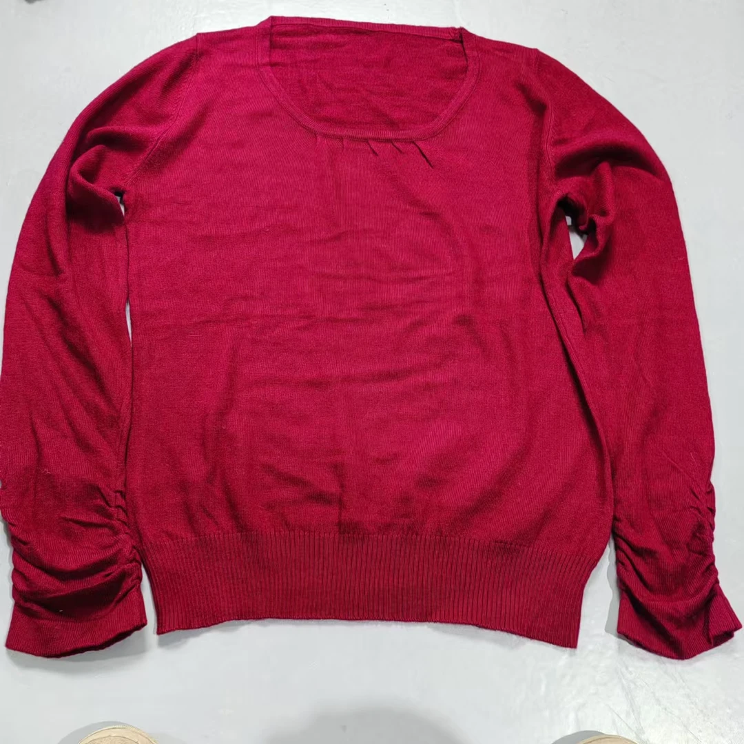 【南油玲姐】红色针织衫MY722