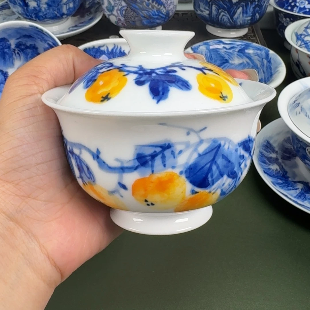 景德镇纯手工手绘茶器蒙蒙400