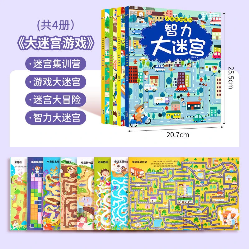 智力大迷宫游戏书（4本套）