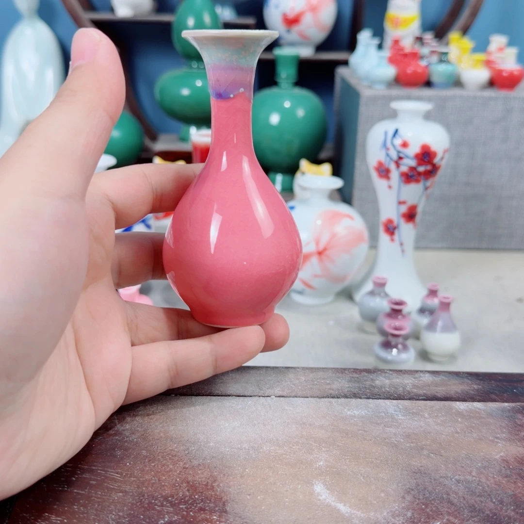 陶瓷手工小花器摆件