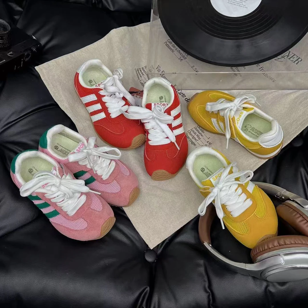 2025年夏季新款儿童男女童德训鞋运动透气单网阿甘防滑耐磨3-6岁