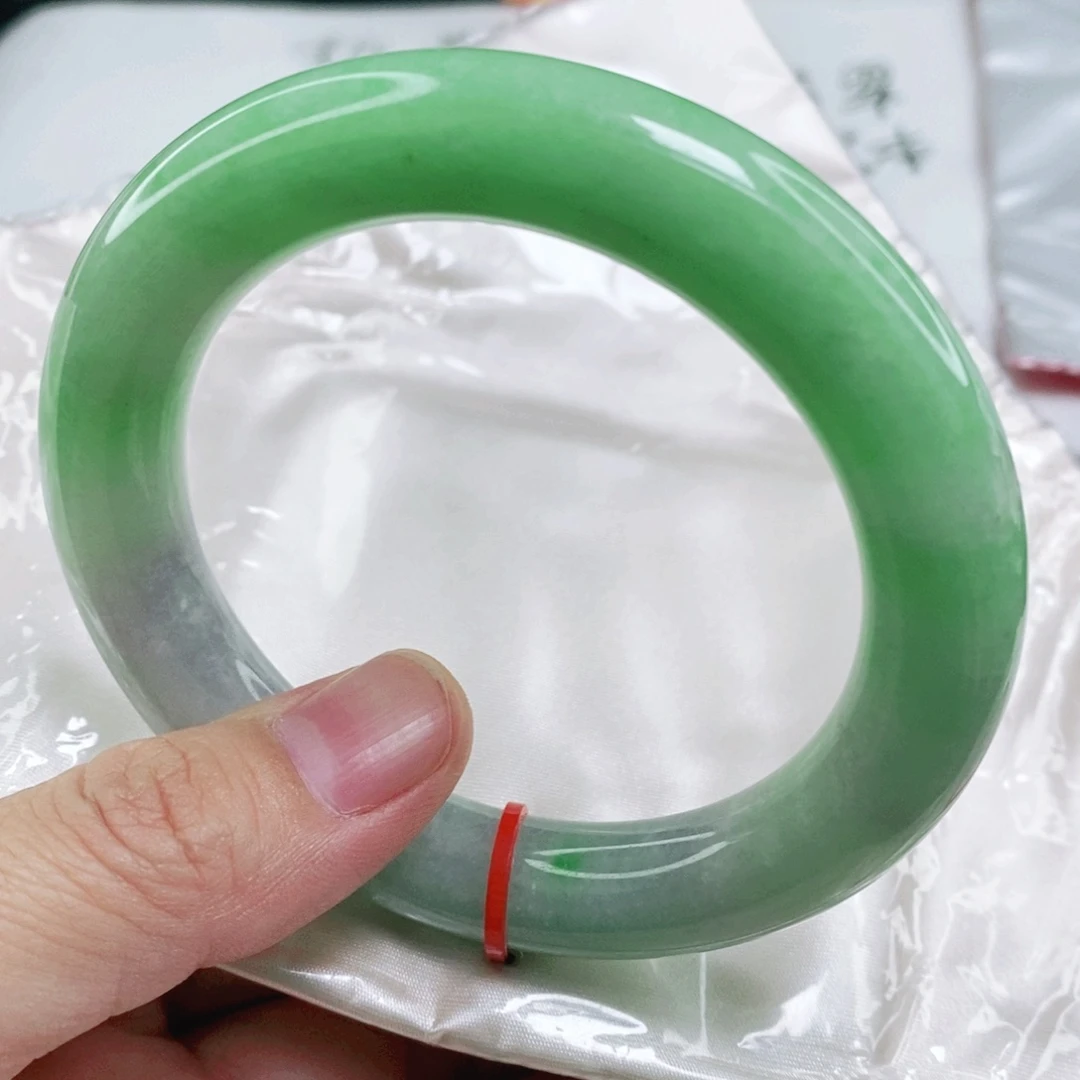 未镶嵌手镯翡翠婷*~58.8圈口圆条