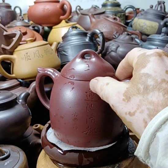茶壶紫砂宜兴原矿底槽清柴烧手工450cc紫砂壶
