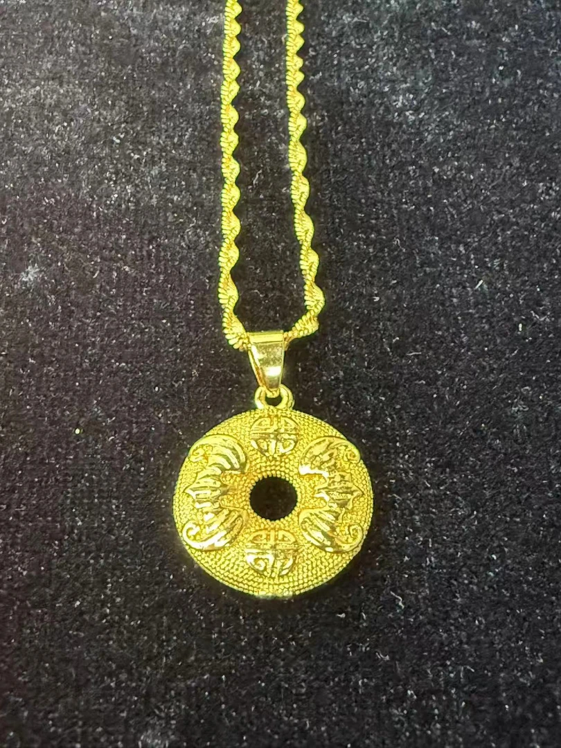 大杨甄选气质百搭福禄平安扣合金吊坠 DH5677赠合金链