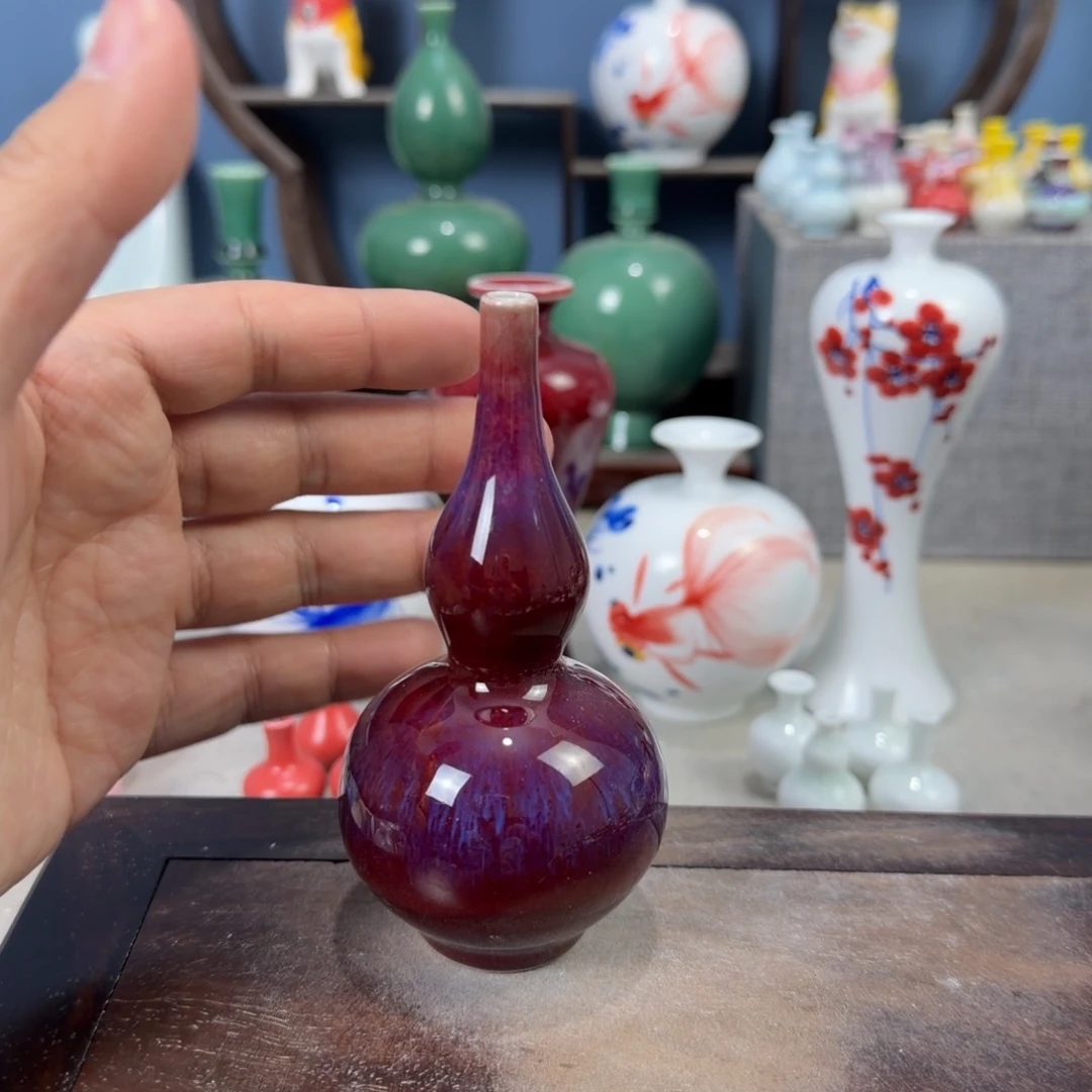 陶瓷手工小花器摆件