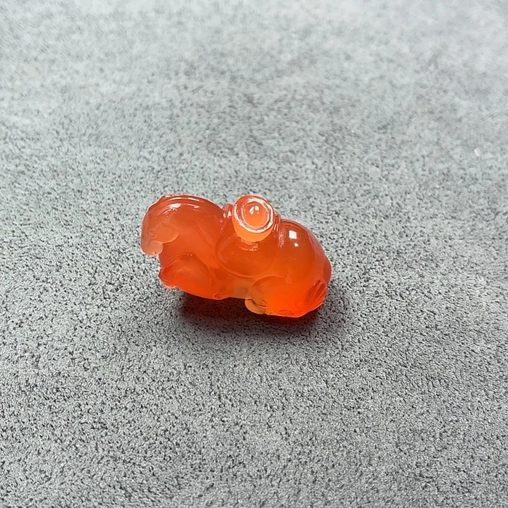 南红玛瑙未镶嵌马上来财