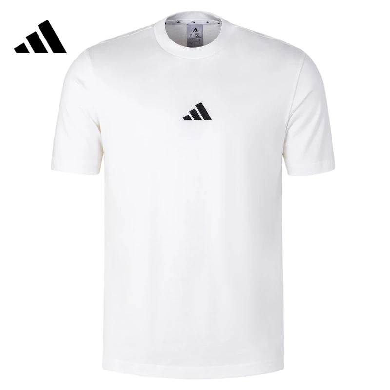 【滔搏体育】adidas阿迪达斯男子M SL SJ T针织无领短T恤JY8561