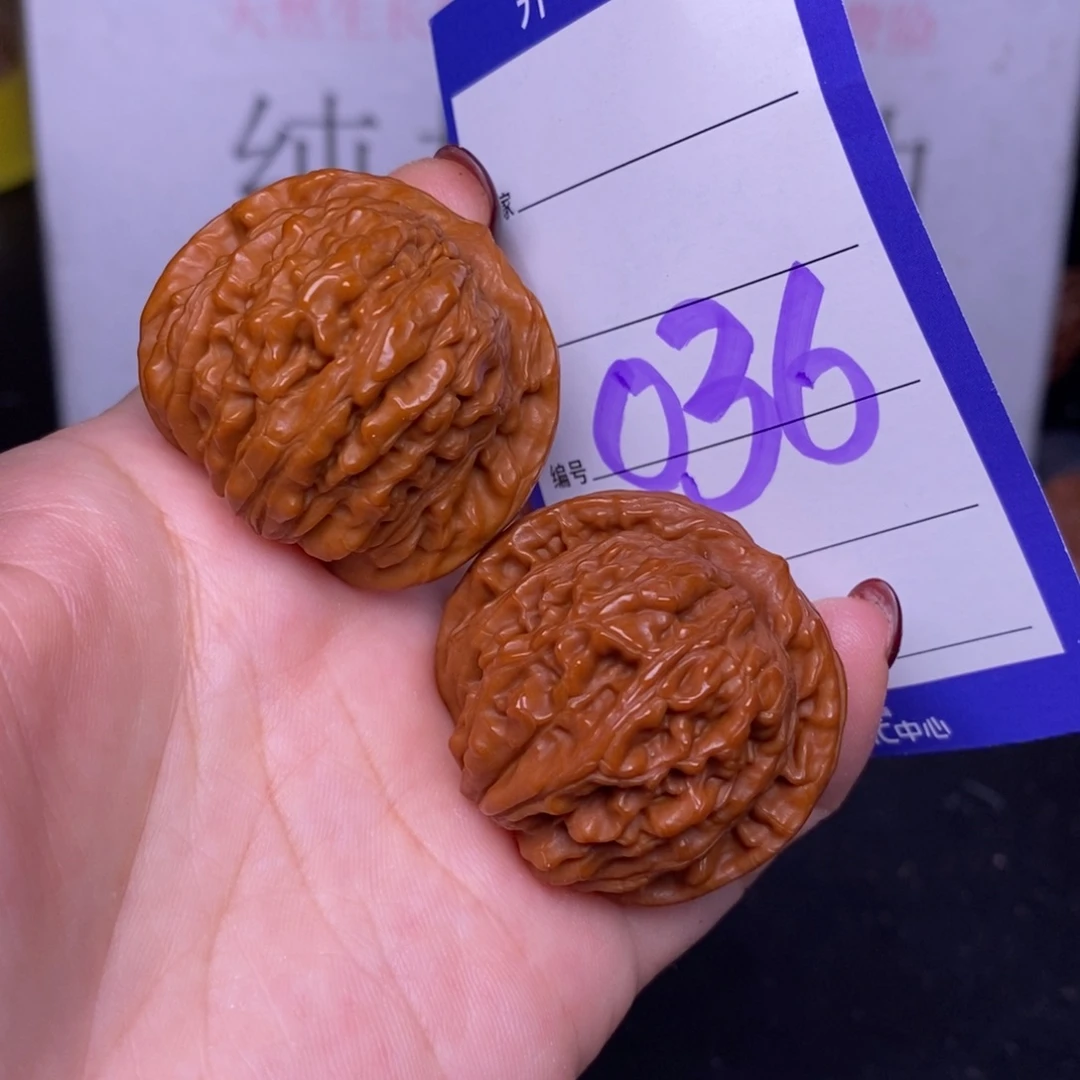 把件文玩核桃036/37.5四座楼色差福利