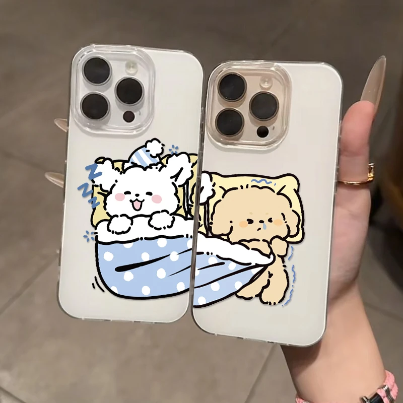 奥菲顿情侣小狗适用iPhone17苹果16大孔手机壳华为vivo小米15oppo