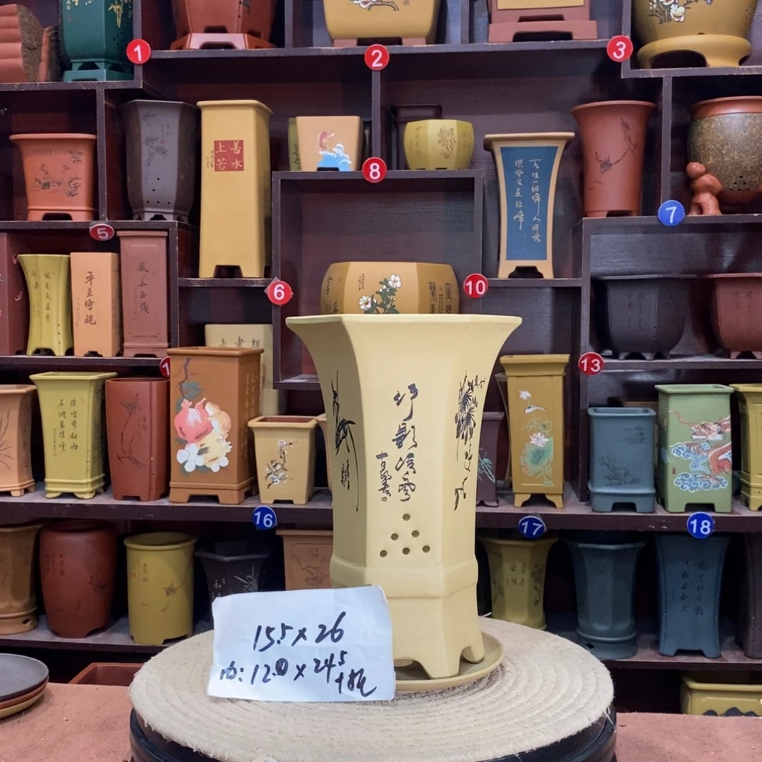 紫砂艺术紫砂花盆
