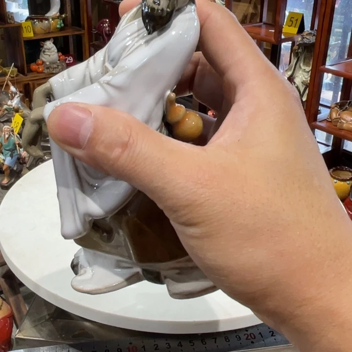 L***德石湾公仔衬托盆景