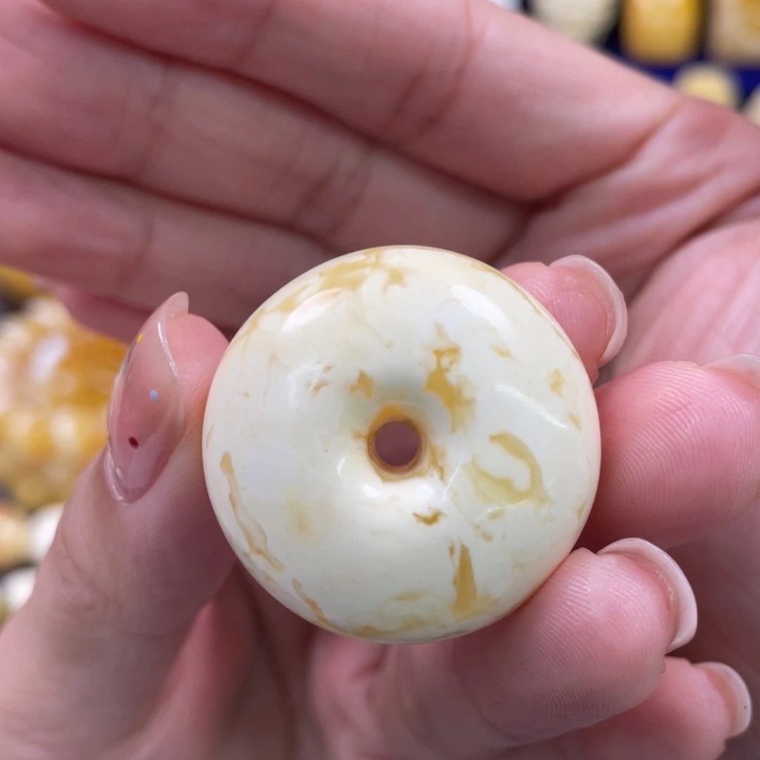 裸石蜜蜡未镶嵌琥珀蜜蜡平安扣