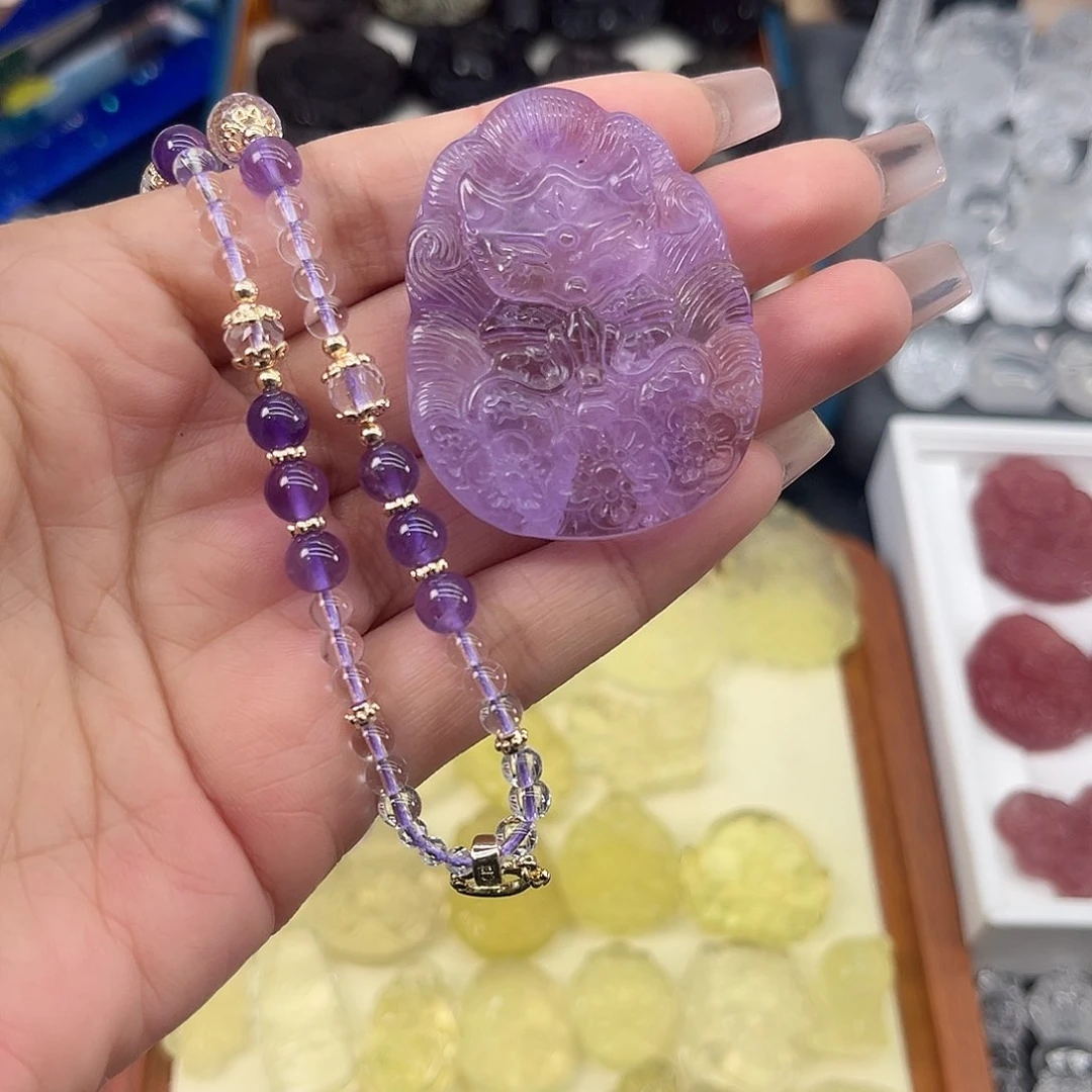 水晶珠宝半成品未镶嵌猫*萌44