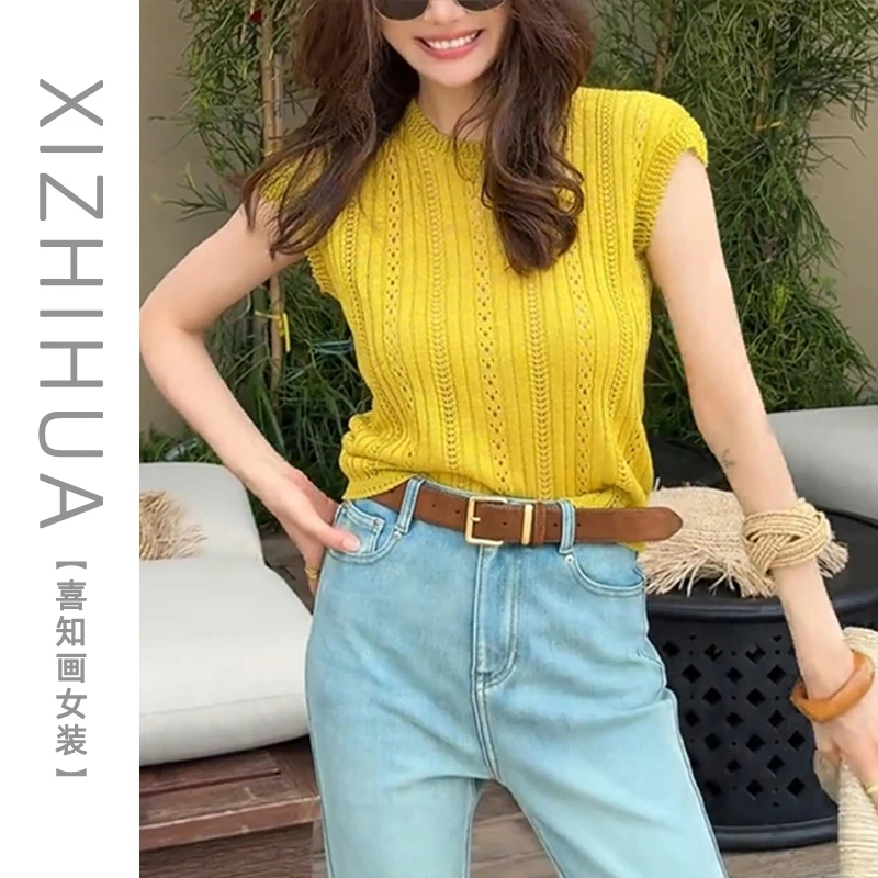 韩版高级感多巴胺显白上衣2025夏季新款百搭轻薄简约设计感T恤女